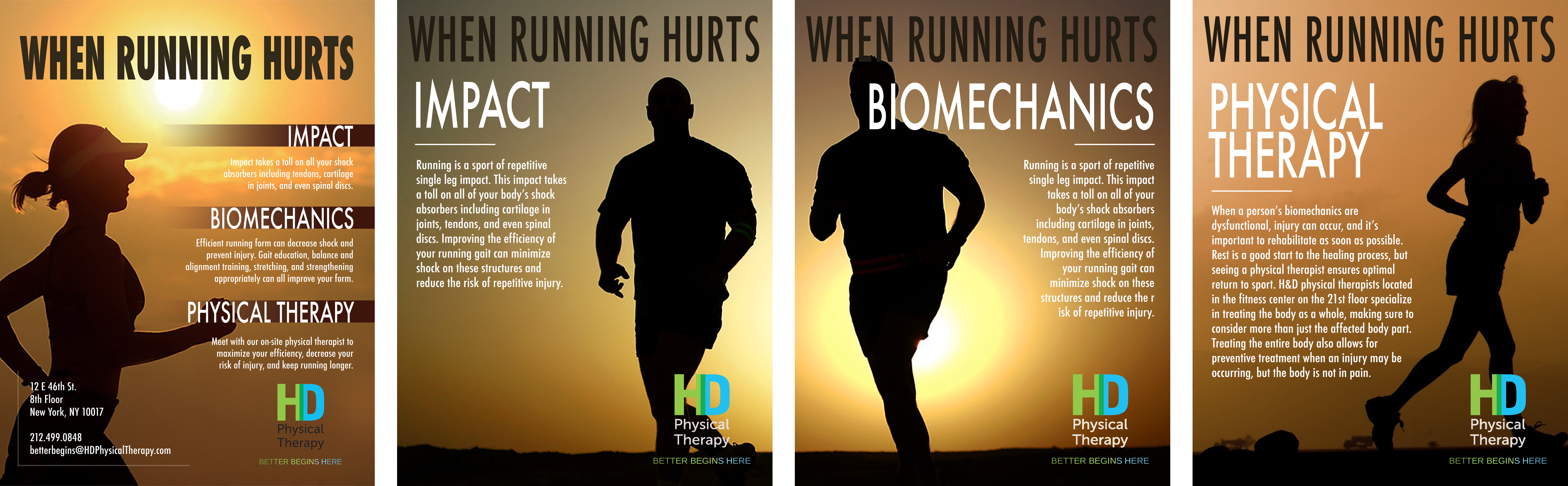 Branded Fliers Promoting Running Health